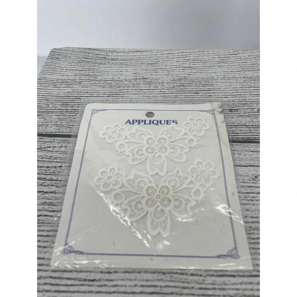 Vintage Appliques White Wedding Sewing Crafts